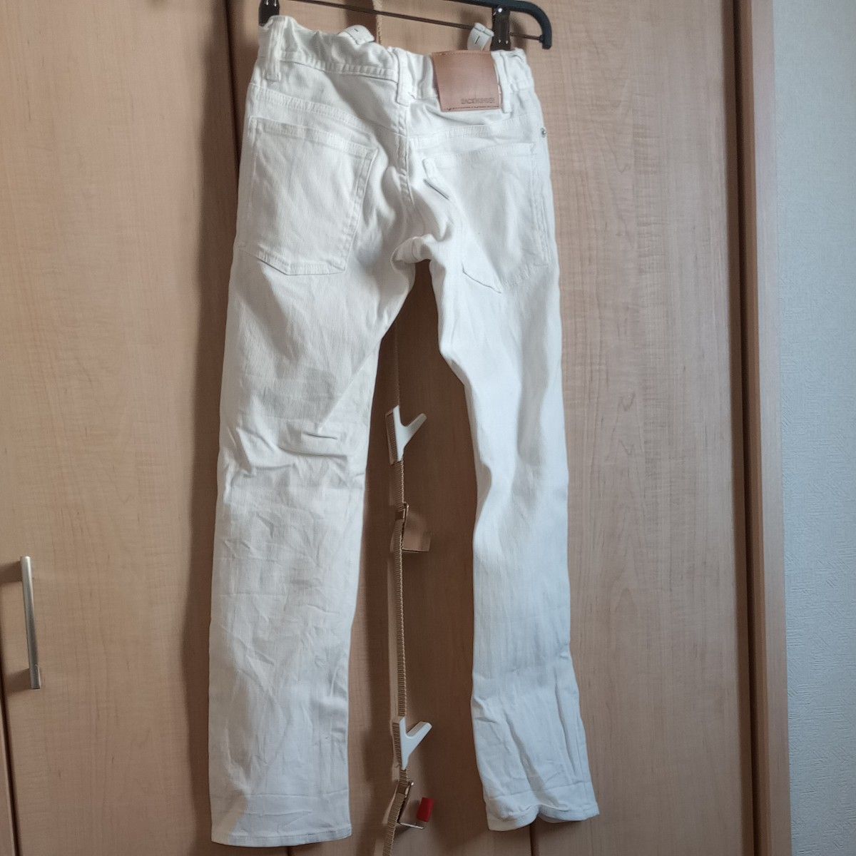 パンツ ホワイト　BACK NUMBER　ストレッチデニム　140cm