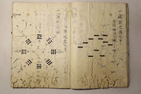 「兵法正伝聞 正伝八陳用法 武道論」写本 元禄2年写 15冊｜兵法書 武士道 絵入り 兵書 軍学 軍隊 軍法 戦術 侍 江戸時代 古書 和本 古典籍_画像2