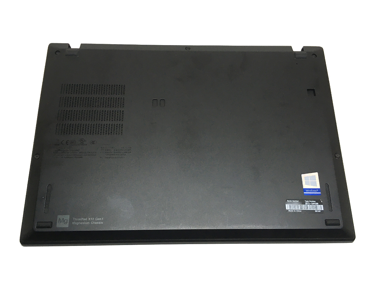 4▲ThinkPad X13 Gen1下半身/Core i5-10210U/1.6Ghz/8GB/指紋センサー付 正常動作品の画像2