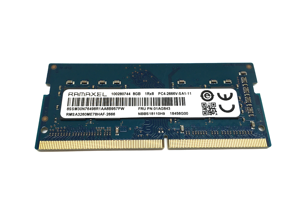 90#LENOVO original Note for PC4-21300/DDR4-2666/8GB normal operation goods 