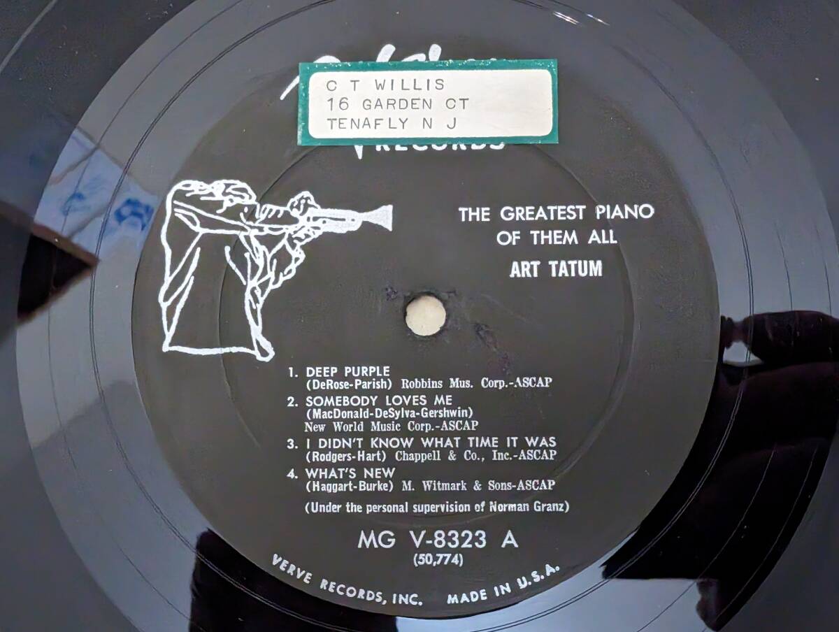 羊]LP US盤 アート・テイタム[Art Tatum]｜The Greatest Piano Of Them All ［MG V-8323］の画像3
