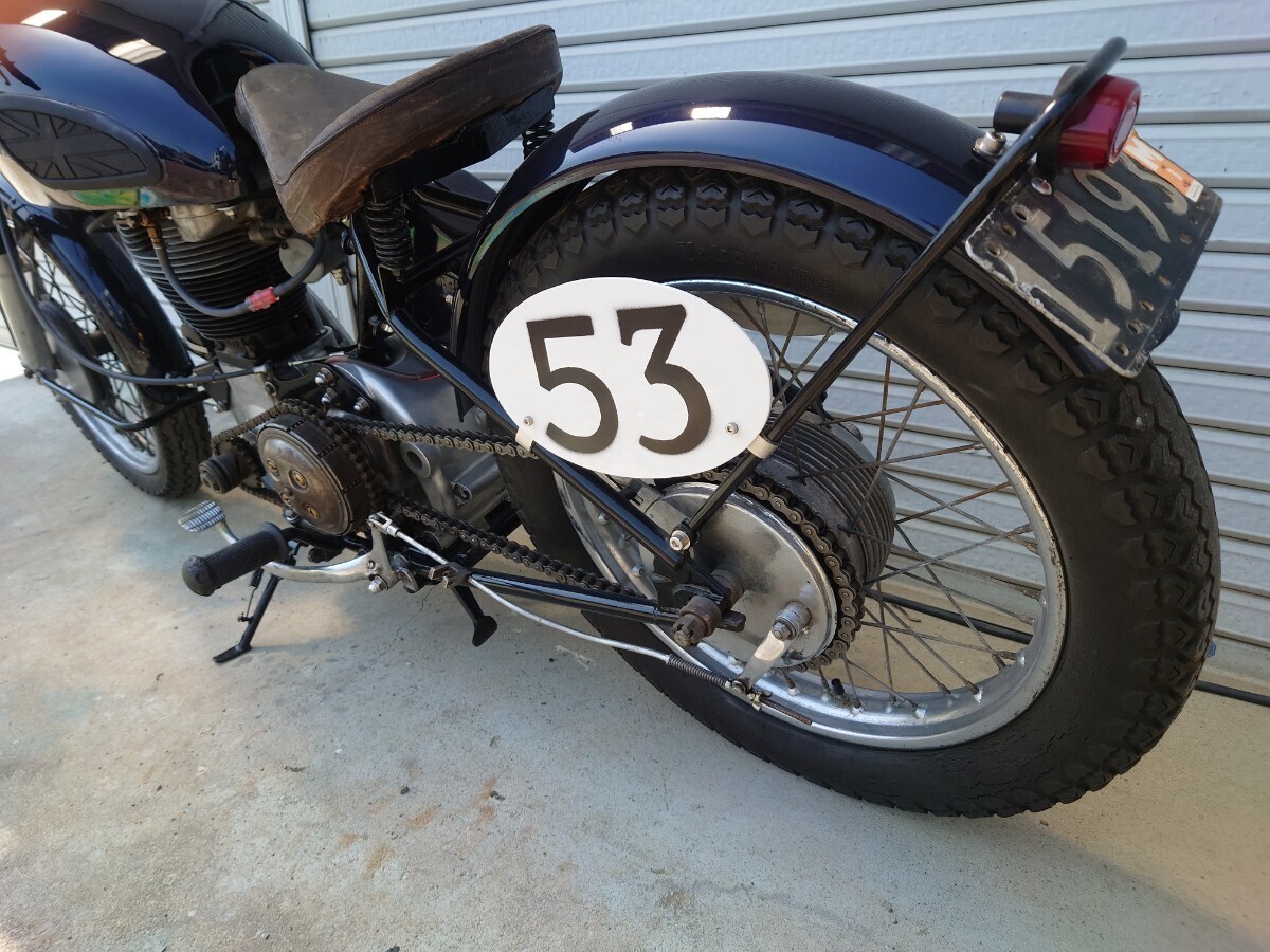 ヴィンテージバイク 1953年 AJS500 AJS18CS AMC マチレス G80 ノートン BSA 英国車 ディスプレイ 展示 レーサー の画像7