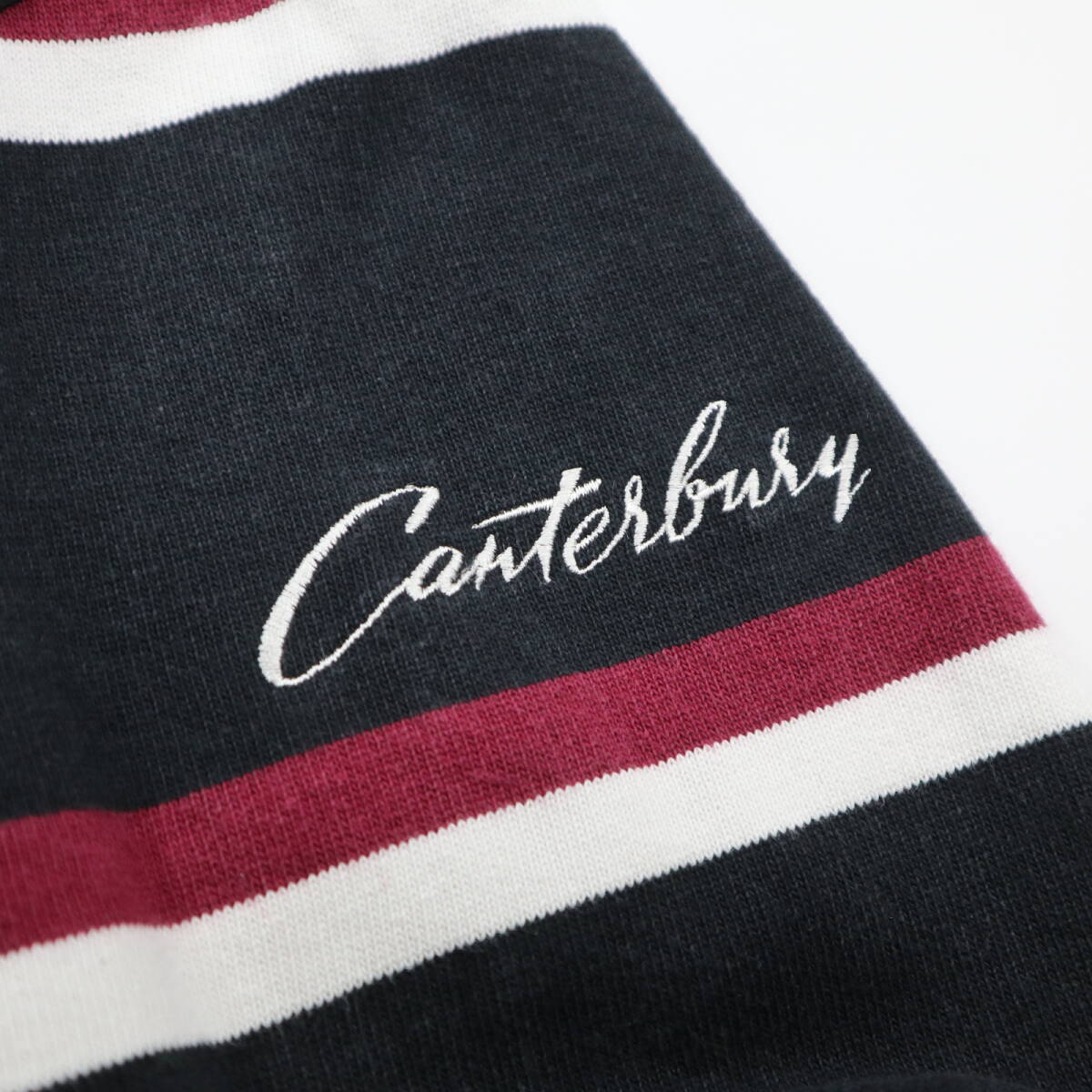 canterbury カンタベリー　豪華刺繍入り 長袖ラグビージャージ/ラガーシャツ/XLサイズ