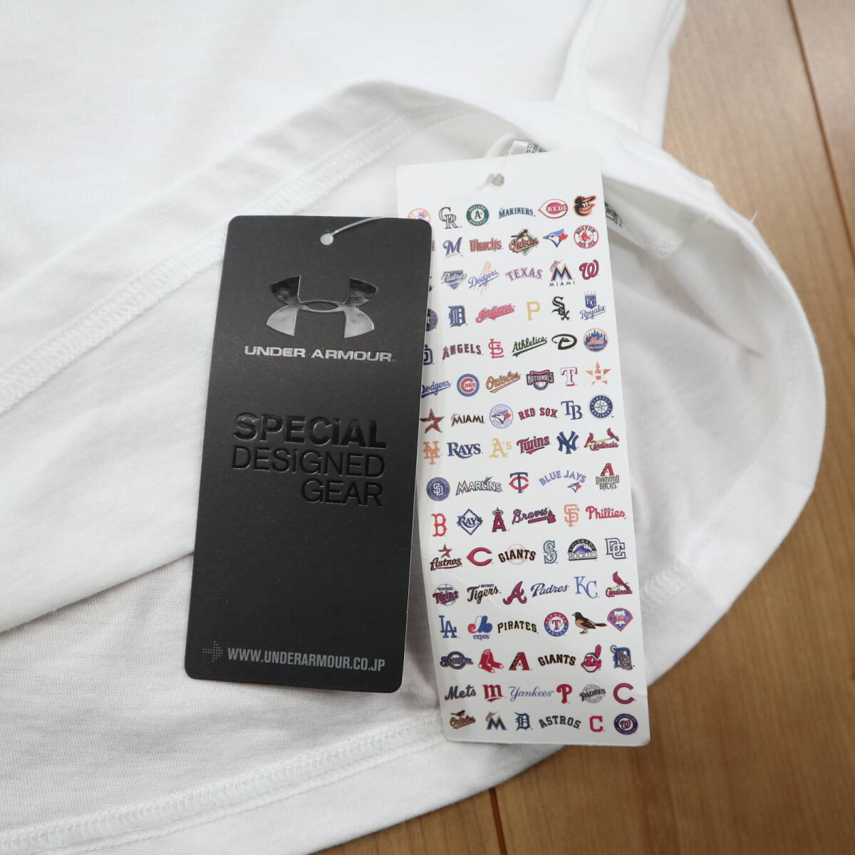 未使用タグ付き★UNDER ARMOUR アンダーアーマー×サンフランシスコジャイアンツ　MLB限定Tシャツ/メジャーリーグ/MDサイズ_画像7