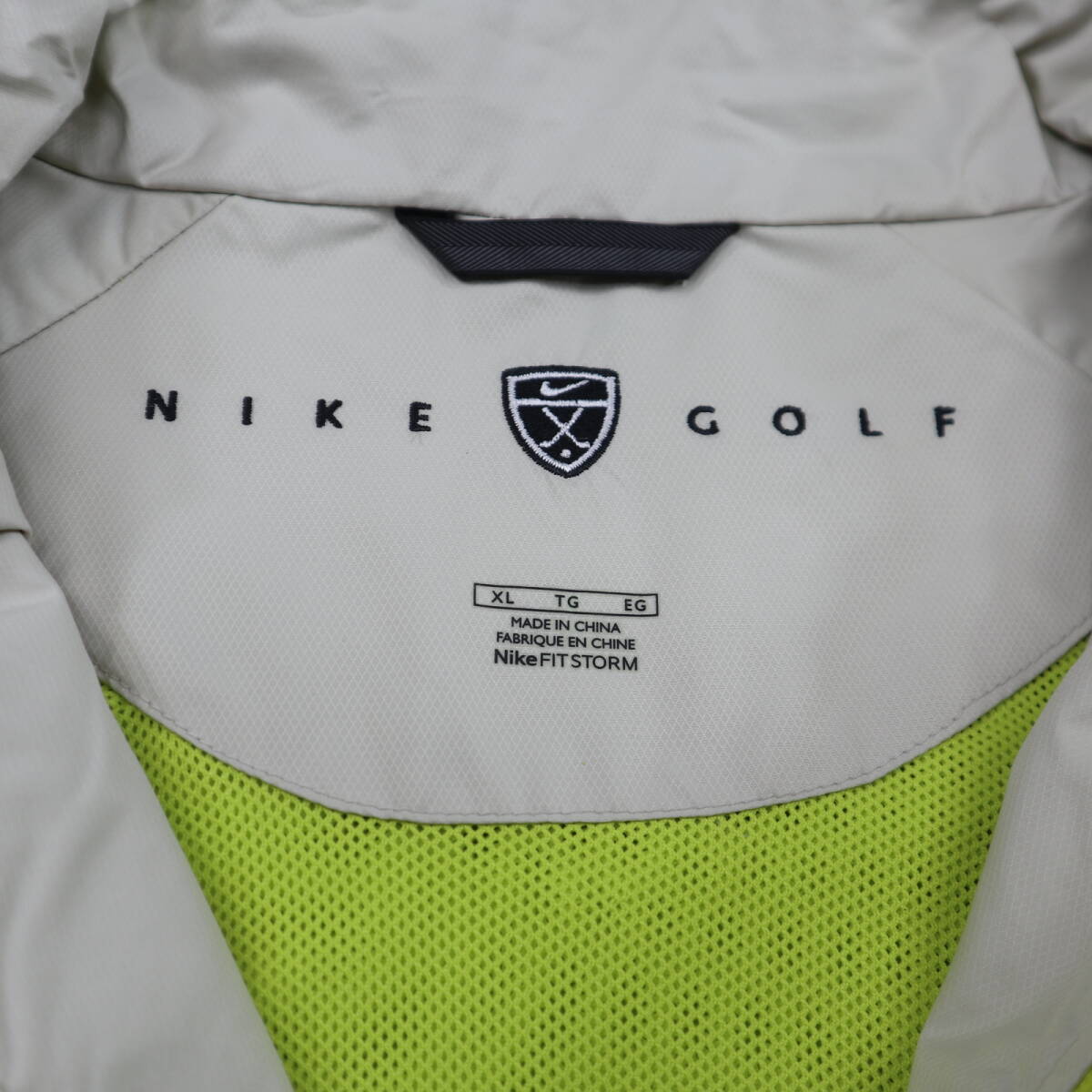 訳あり★NIKE GOLF ナイキ・ゴルフ ハーフジップ半袖プルオーバーウィンドジャケット/スニードジャック/XLの画像9