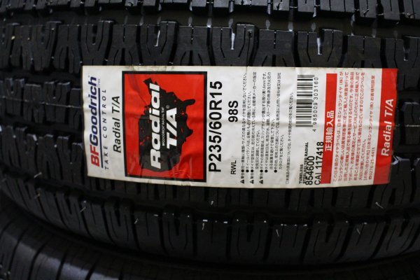 在庫分特価　2023年製　2本 ラジアルT/A 235/60R15 98S BF GOODRICH RADIAL T/A 個人宅配達OK BFG BFグッドリッチ_画像2