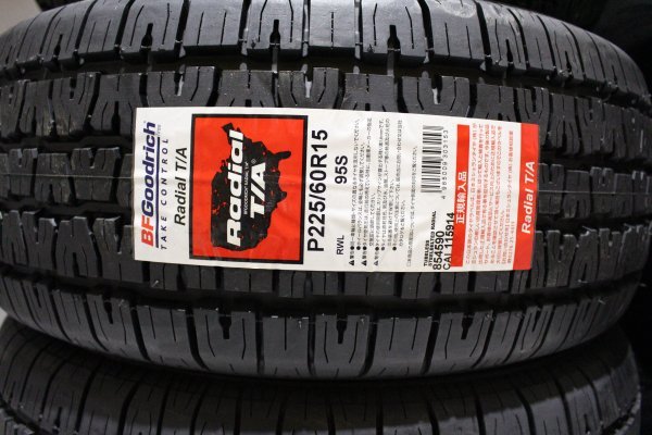 在庫分特価　2023年製　2本 ラジアルT/A 225/60R15 95S BF GOODRICH RADIAL T/A 個人宅配達OK BFG BFグッドリッチ_画像2