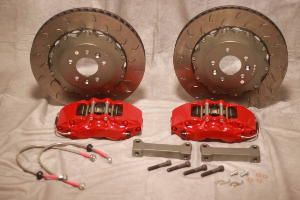 [ new goods ]BNR34 BNR32 BCNR33 380mm 2P rotor brake kit 6pot caliper BRSS TP-3 [ S13 S14 S15 HCR33 ER34 ENR34 R32 R33 R34]