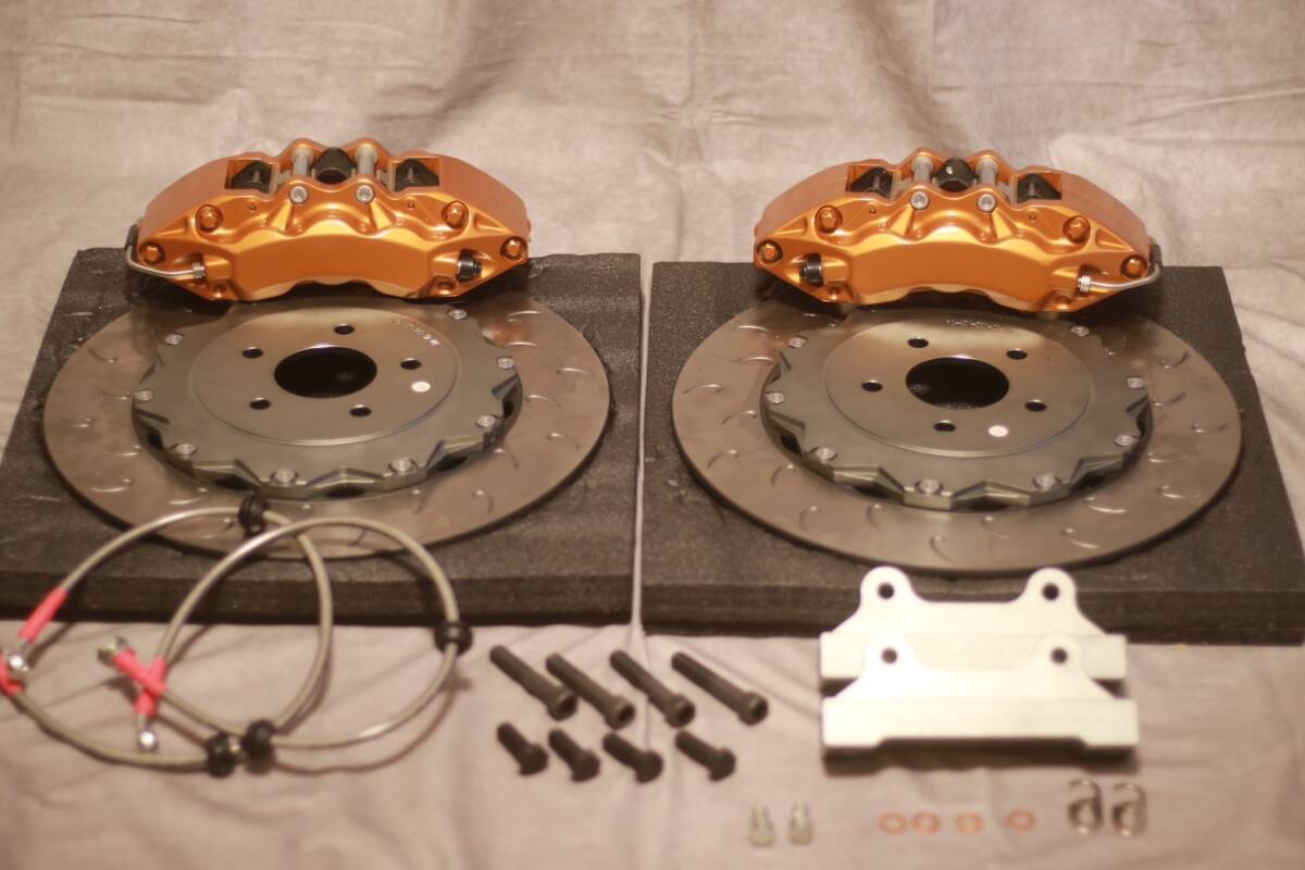 [ new goods!]TOYOTA 80 Supra 355mm 2P rotor brake kit against direction 6pot caliper BRSS TP-3[ Aristo JZA80 JZS161 JZX90 JZX100 ]