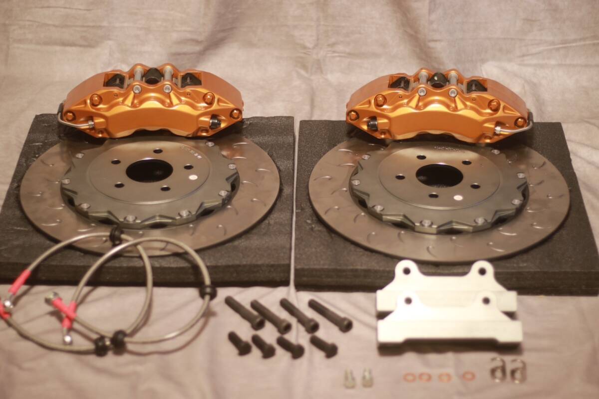 [ new goods ]BNR34 BNR32 BCNR33 380mm 2P rotor brake kit 6pot caliper BRSS TP-3 [ S13 S14 S15 HCR33 ER34 ENR34 R32 R33 R34]