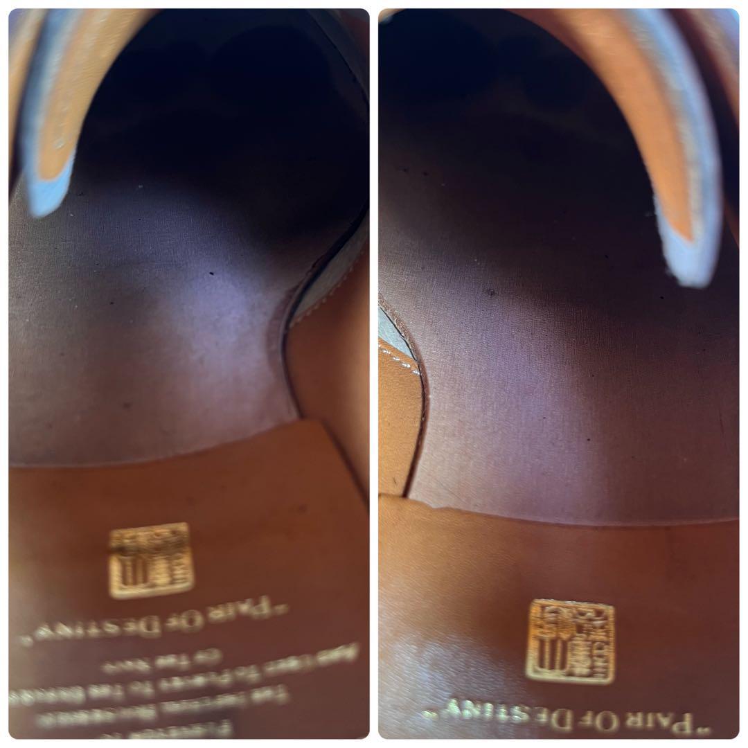 【美品】大塚製靴/OTSUKA 革靴 ストレートチップ 内羽根の画像10