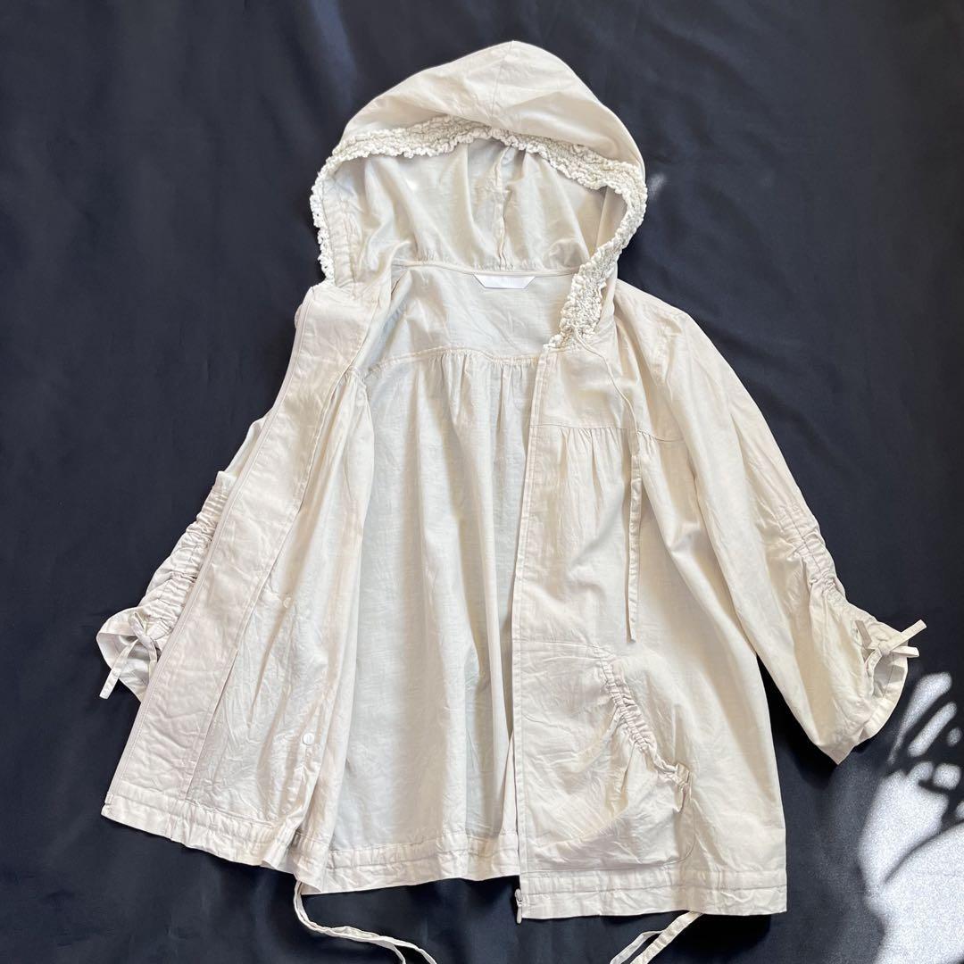美品】ピンクハウス 長袖シャツ パーカー フリル&リボン ブラウス 美品】ピンクハウス 長袖シャツ パーカー フリル&リボン ブラウス