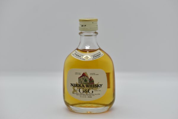【古酒】NIKKA WHISKY ニッカ ウイスキー G&G 北海道ラベル 木彫り 熊 50ml 43% ミニボトルの画像5