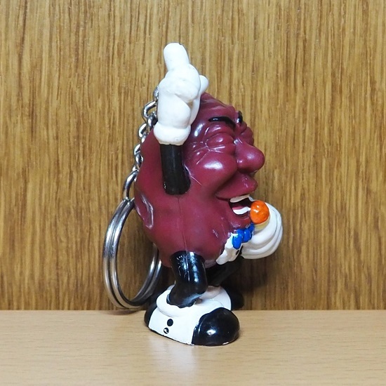  California raisin figure PVC Mike key holder 1987 Vintage Ame toy mi-ru toy Ad ba Thai Gin g