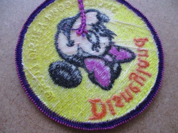 80s Disneyland ディズニーランド『ミニーマウス』ヴィンテージ刺繍ワッペン/PATCHミニーちゃんディズニーDisneyパッチ キャラクター S16_画像6