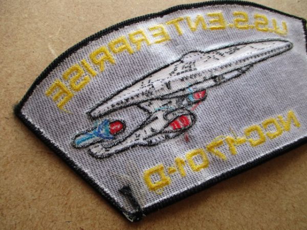 90s STAR TREKスタートレック宇宙大作戦NCC-1701-Dワッペン/U.S.Sエンタープライズ刺繍The Next Generation Enterpriseスペース宇宙SF S43_画像6