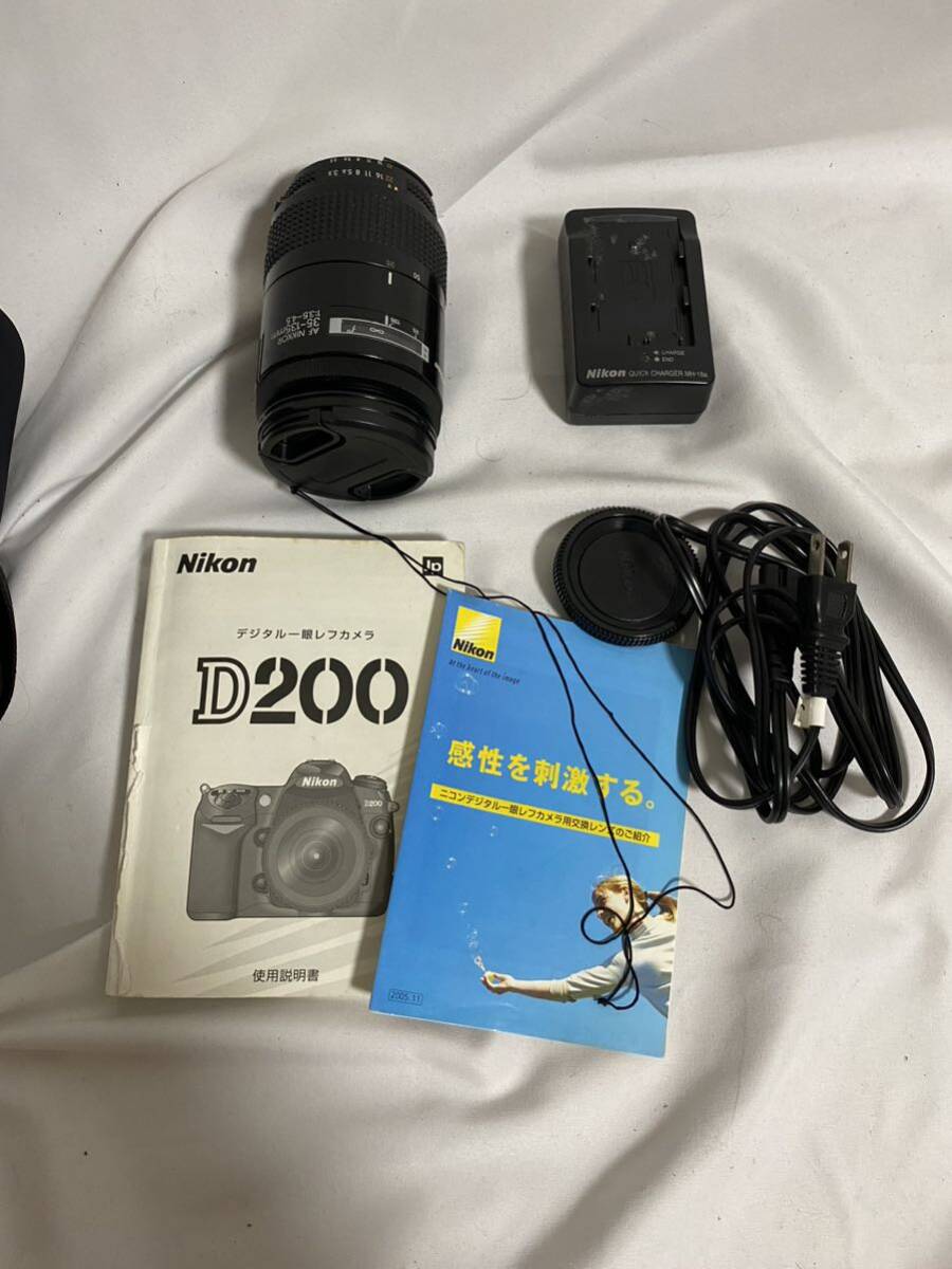 [1 jpy start ]Nikon Nikon D200 camera accessory equipped 