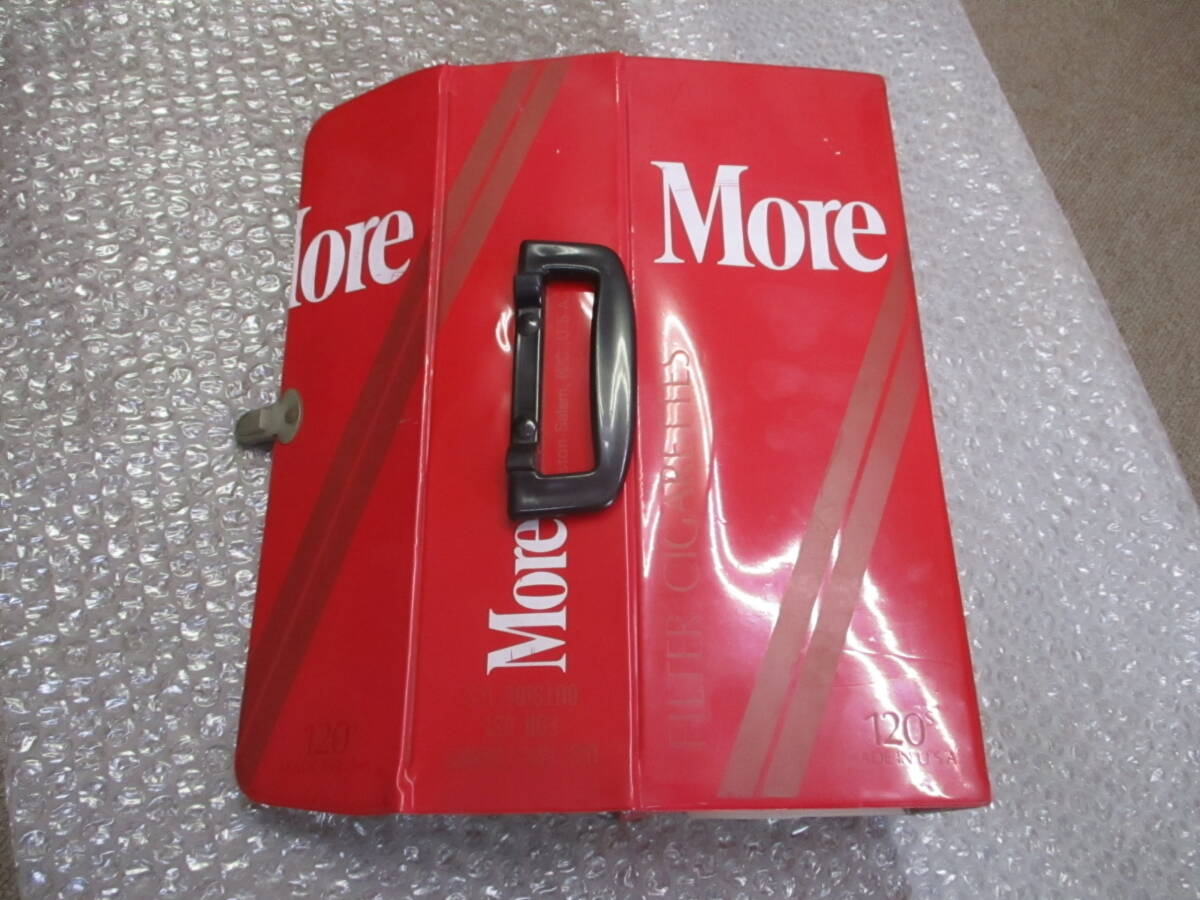 昭和レトロ旧車に必須★Moer 赤 モア カセット ケース テープ 16本入れ たばこ 煙草 収納 喫煙グッズ★60