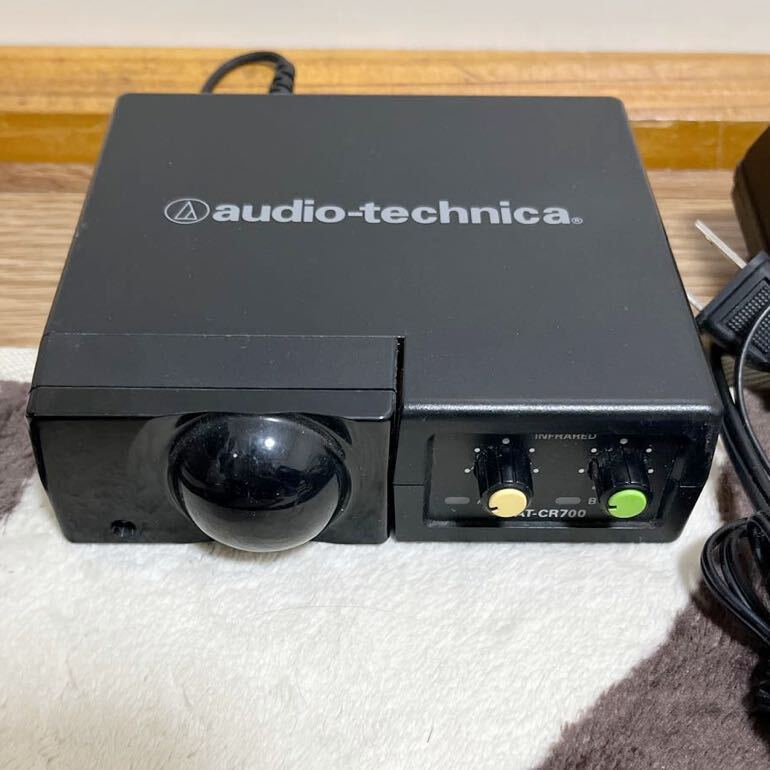 audio-technica オーディオテクニカ 赤外線 ワイヤレスマイクレシーバー AT-CR700 中古 通電確認のみの画像3