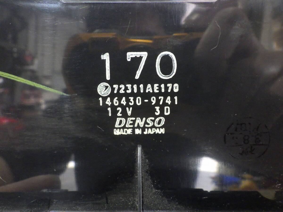 060424 レガシィ B4 BE5 ブリッツェン 低走行 4.6万ｋｍ 後期 D型 エアコン コントロール スイッチ BH5 GT-B STI　［B］_画像5