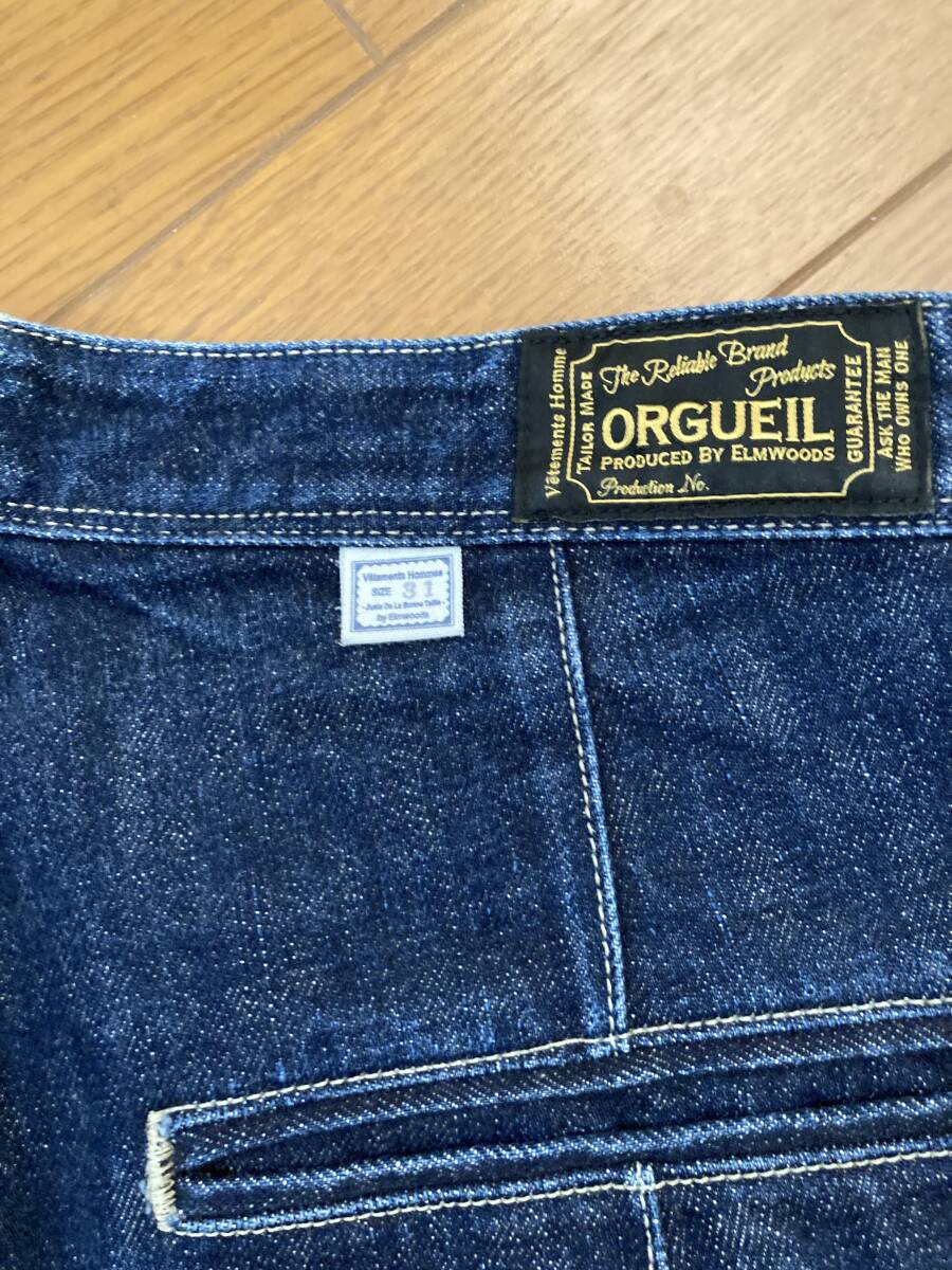 ORGUEIL エラル55 デニムトラウザー ERAL55 Denim Trousers OR-1006 サイズ３１の画像6