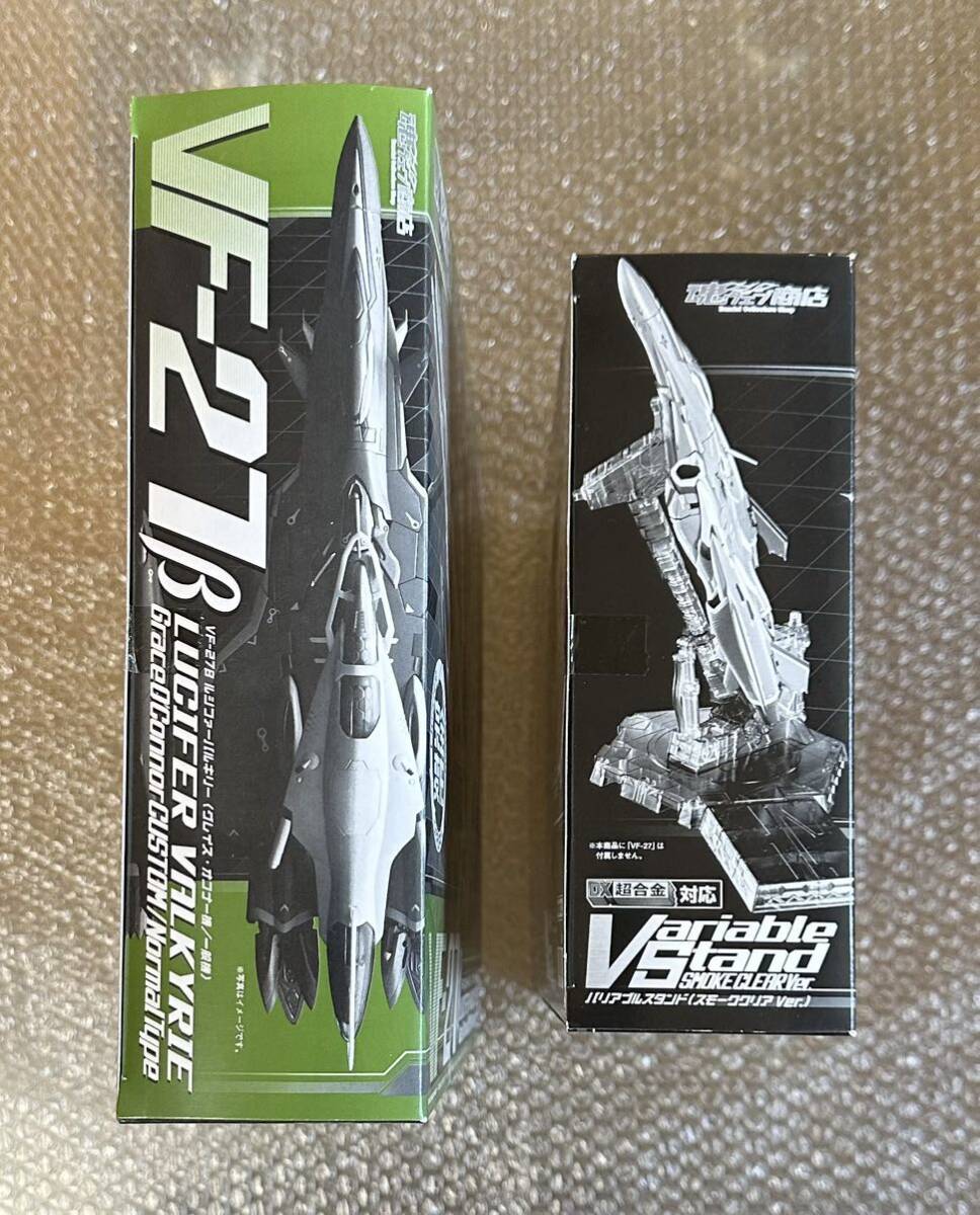 [ вскрыть прекрасный товар ] DX Chogokin GE-49B VF-27βrusi мех bar сверло -( Grace *okona- машина / в общем машина ) душа web магазин ограничение Macross F подставка есть 