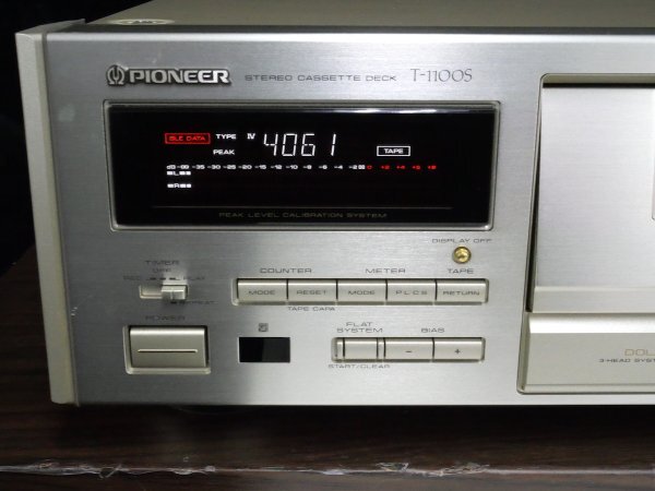 PIONEER パイオニア T-1100S 3ヘッド カセットデッキ ■23636の画像5