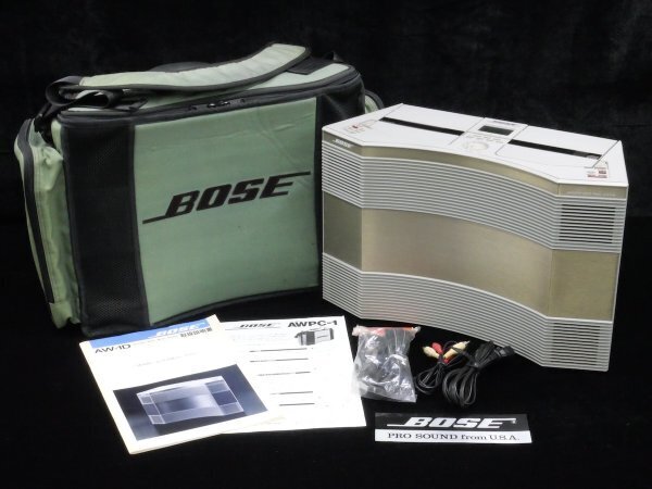BOSE ボーズ AW-1D アコースティックウェーブ 専用ケース付 CDラジカセ ■23556の画像1