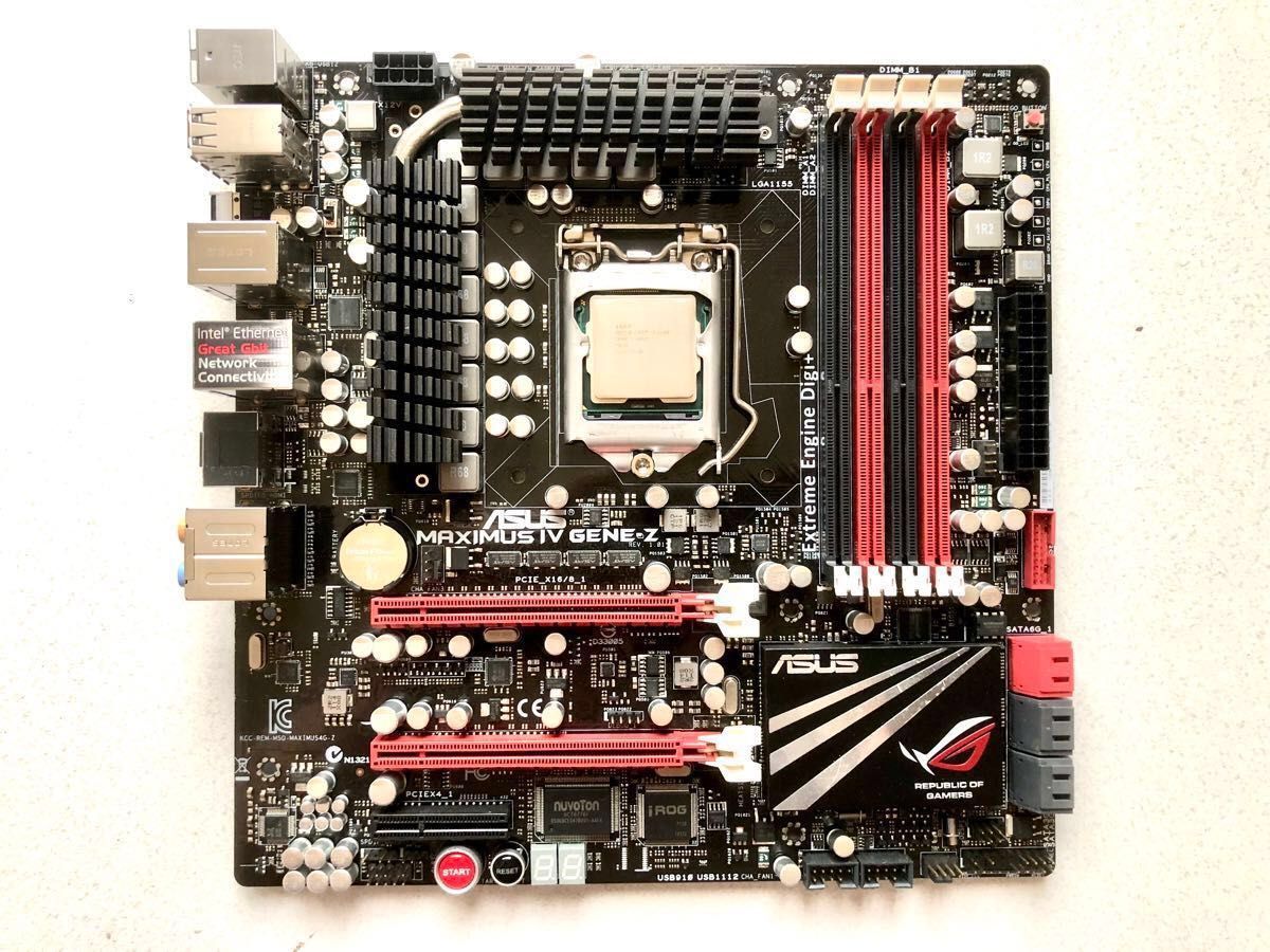 ASUS MAXIMUS IV GENE-Z Core i7 2600K マザーボード CPU セット LGA1155 正常動作品