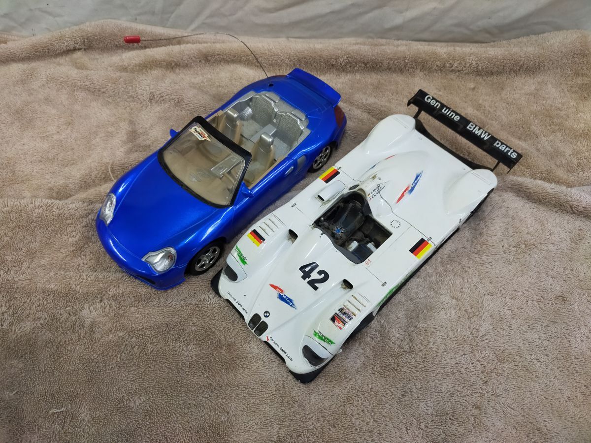 FG779 1/18 BMW V12 LMR ル・マン1999 DELL KYOSHO ミニカー 28*12ｃｍ ＆ ラジコン 2点セットの画像1