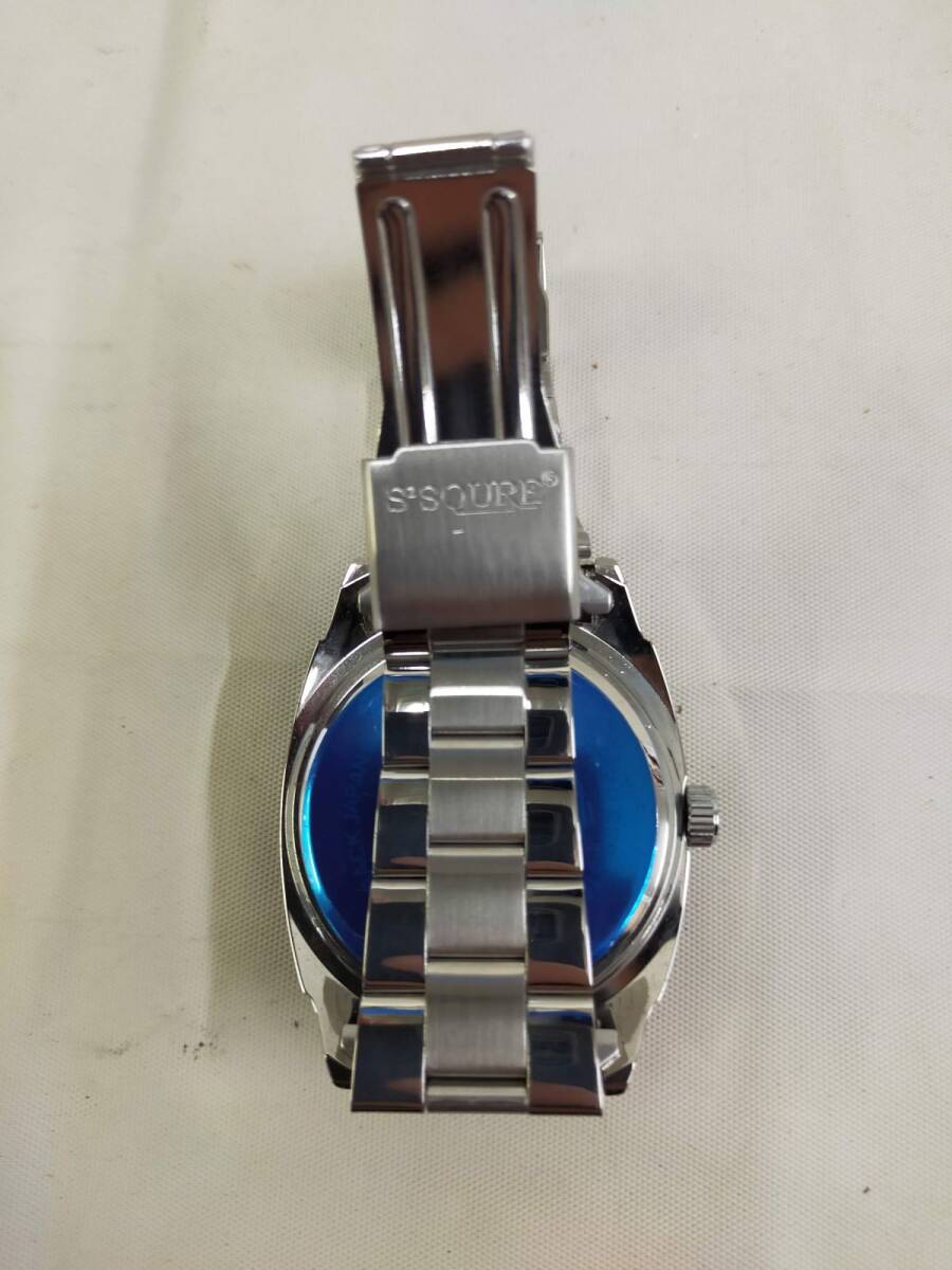 A1-10 時計⑥ S2SQURE 腕時計 48116G-4 1ATM WATER RESISTANT STAINLESS STEEL BACK JAPAN MOVT.の画像8