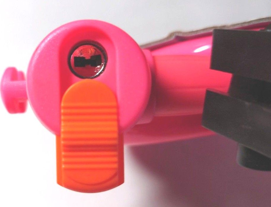 CHALINX 自転車 盗難防止 鍵 ワイヤーロック Φ10mm×150cm ピンク