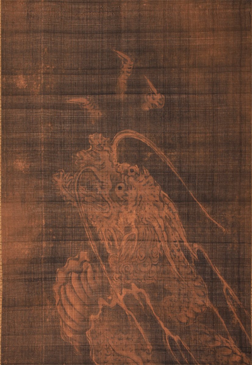 【無盡蔵】【模写】【梅里山人】〈?－1798〉古画珍品双幅 希少 絹本_画像6