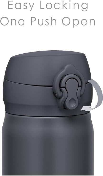 サーモス 水筒 真空断熱ケータイマグ 600ml スモークブラック 飲み口外せてお手入れ簡単 軽量タイプ ワンタッチオープン 保温保冷 JNL-606の画像3