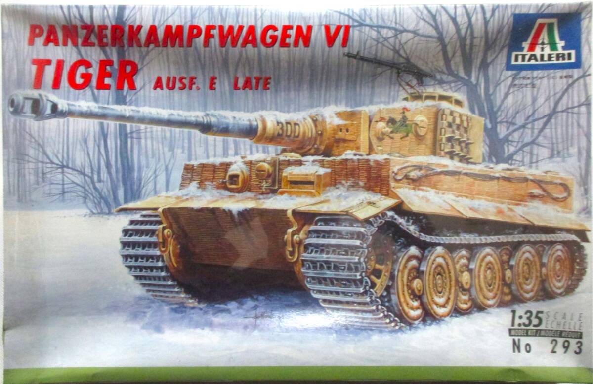 ita rely (ITALERI)1/35 scale 293 Germany land army -ply tank Tiger I(E) latter term type PANZERKAMPFWAGEN VI TIGER AUSF. E LATE shield unopened!