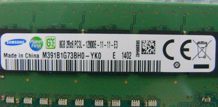 fz14 240pin DDR3 1600 PC3L-12800E 8GB ECC SAMSUNG hp 713752-081