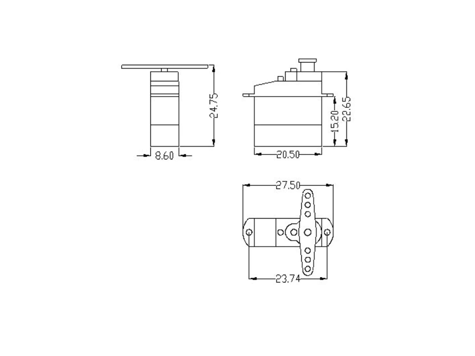 【2個セット】1セル動作可　4.3g デジタルマイクロサーボ GH-S43Dサーボ　ハンドランチ　パークフライ等_画像3