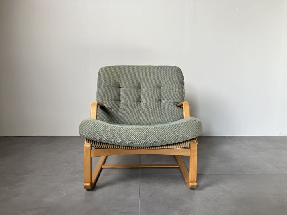  Tendo Mokko a голубой no* коврик son maru канава -ta легкий стул / 1 -местный диван Северная Европа Vintage мебель стул 