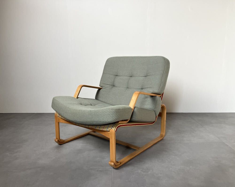  Tendo Mokko b голубой no* коврик son maru канава -ta легкий стул / 1 -местный диван Северная Европа Vintage мебель стул 