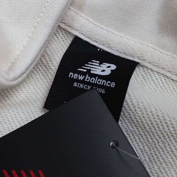 R266 新品 New Balance ニューバランス ゴルフ ハーフジップ スウェット シャツ モックネック ロゴ刺繍 XL グレージュ_画像6