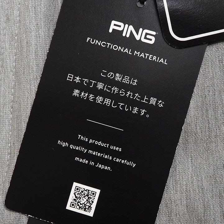 R288 新品 PING ピン ゴルフ 4WAYストレッチ 春夏 パンツ 5ポケット クロスムービング M 杢グレーの画像9