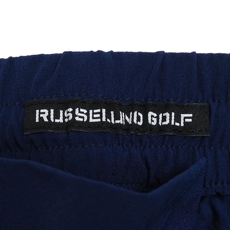 R332 新品 定価2.6万 ラッセルノ ゴルフ ウ―ブン ストレッチ ジョガーパンツ Russeluno Golf (サイズ:4) 撥水加工 軽量 ネイビーの画像8