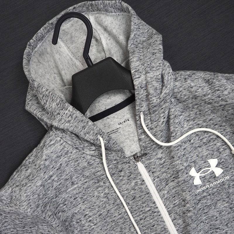 R299 新品 アンダーアーマー メランジ スウェット セットアップ 上下セット パーカー ジョガーパンツ UNDERARMOUR (サイズ:XL)_画像4