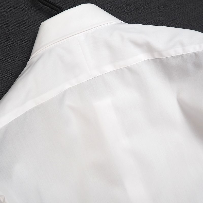 未使用品 五大陸 gotairiku イージーケア レギュラーカラー シャツ 長袖 (サイズ:41) 無地 オンワード樫山 ホワイトの画像4
