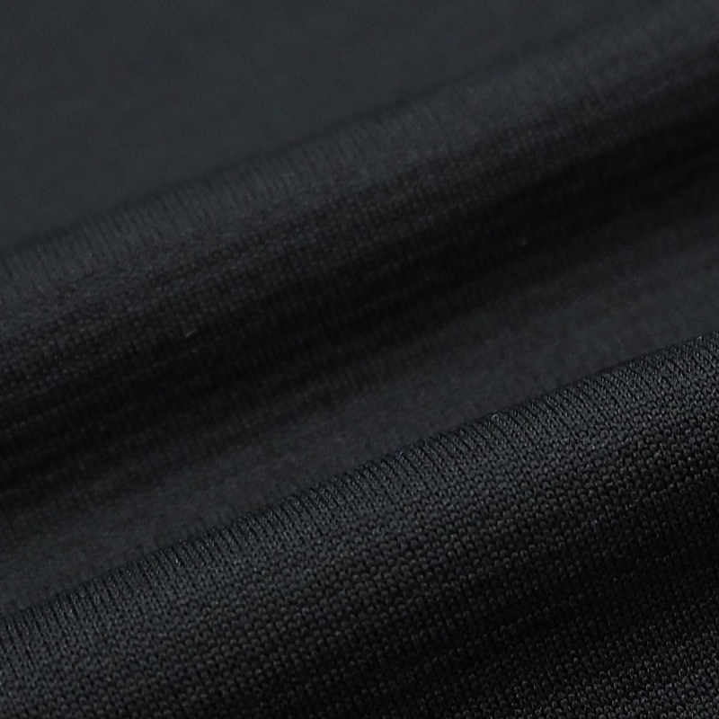 R356 新品 アディダスゴルフ モックネック シャツ 半袖 (サイズ:L) adidas GOLF ゴルフウェア ブラックの画像7