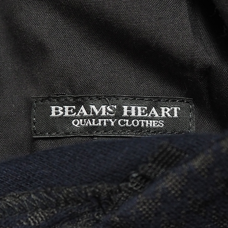 新品 ビームス 千鳥格子 ジャージースラックス パンツ (サイズ：XL) メンズ ストレッチ スウェット調 BEAMS HEART の画像8