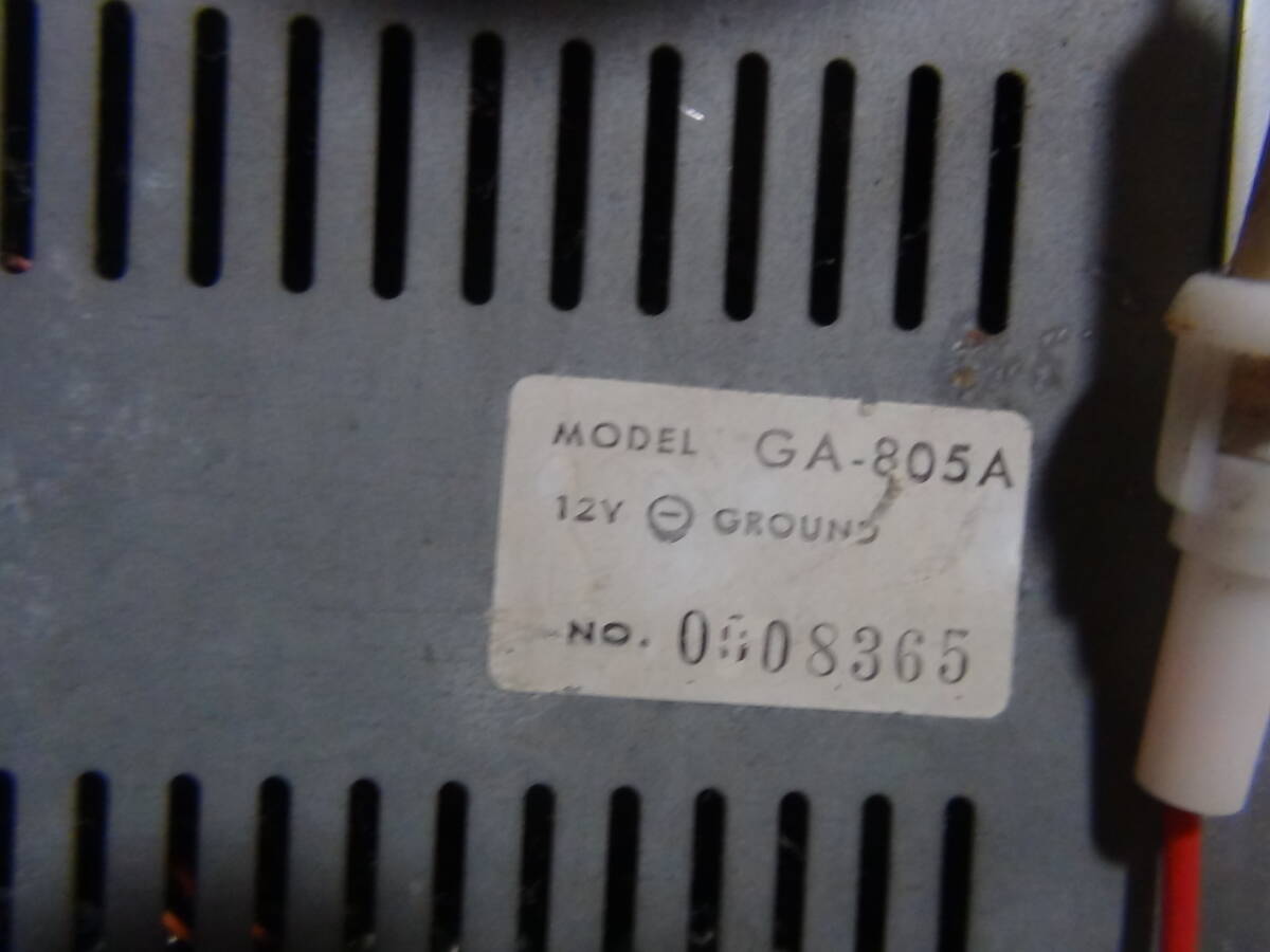 クラリオン カーオーディオ GA-805A CD-805A 当時物 程度悪い 中古品 現状品 完全ジャンク品_画像5