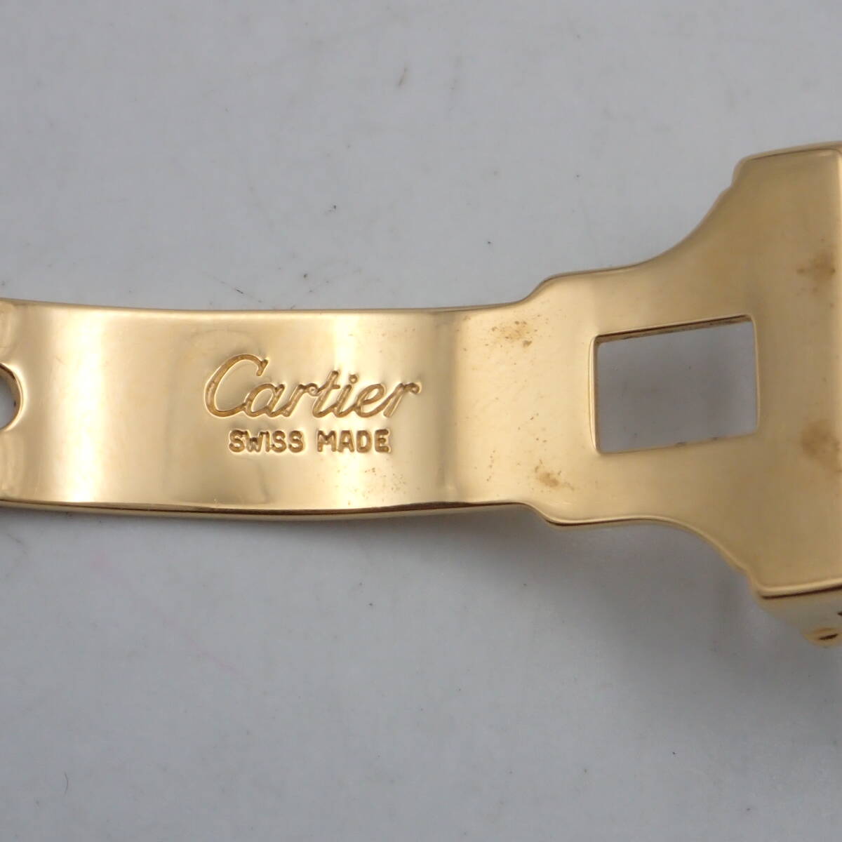 う11203/Cartier カルティエ/Dバックル/バックルのみ/腕時計用/純正/幅 約14㎜/ゴールド_画像9