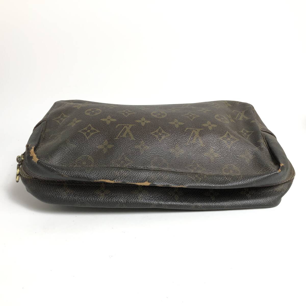 ●3D300/Louis Vuitton ルイヴィトン/モノグラム/トゥルーストワレット/2点まとめ/クラッチ/セカンドバッグ/ポーチ/ゴールド金具/ブラウンの画像4