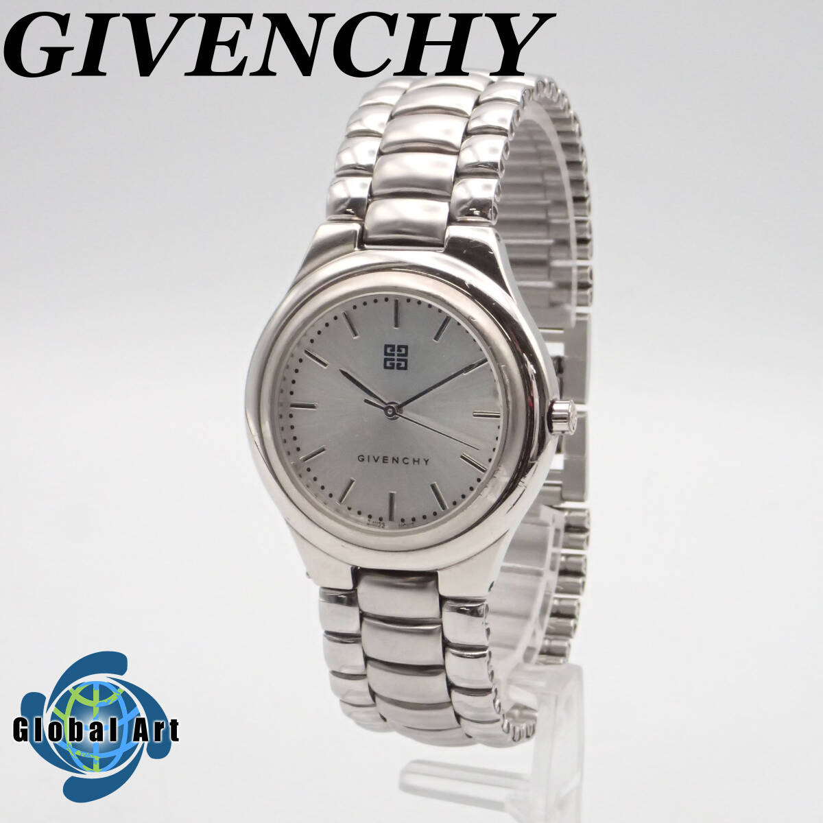 e04086/GIVENCHY Givenchy / quarts / men's wristwatch / face silver 